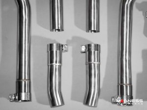 Jaguar F-TYPE Performance Exhaust System - MADNESS - 5.0L V8 - Dual Side Exit - Electronic Valve Design - Black Chrome Exhaust Tips